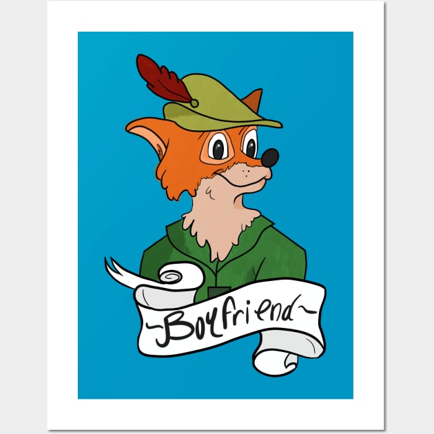 Best fox boyfriend Wall Art by AmyNewBlue